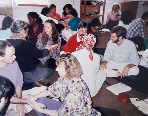 American practitioners and doctors taking practical training in pulse reading